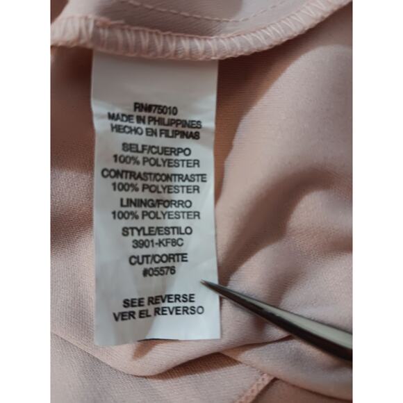 Y2K Dress 3/XS Prom‎ Cocktail Party Fairy Princess Coquette Beaded Pastel Pink - Picture 8 of 14